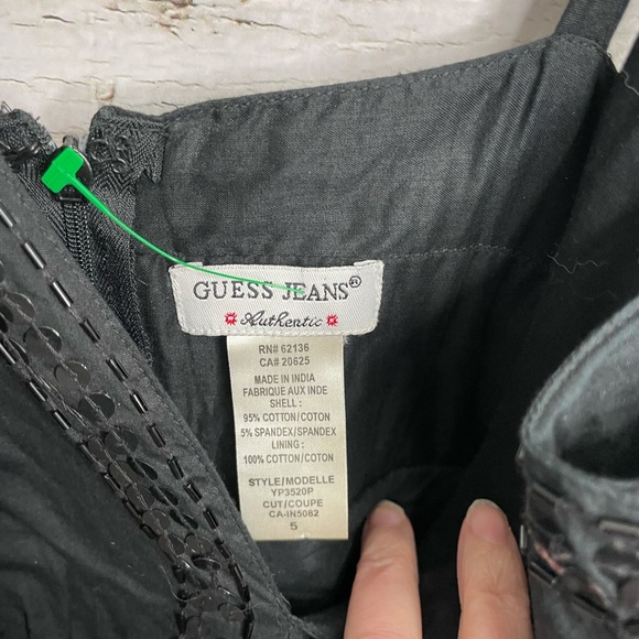 Guess black a line dress sparkly size 5 - Picture 5 of 10